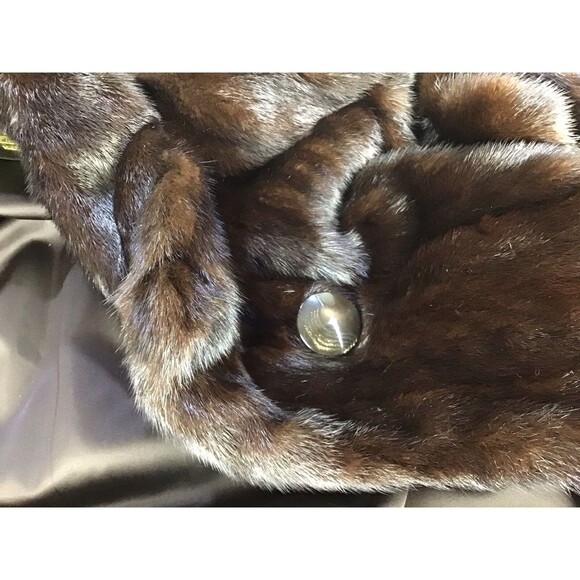 Lowenthal Fur Custom Women Sz 10 Full Length Mahogany Mink Coat MSRP $4550 - Picture 5 of 16